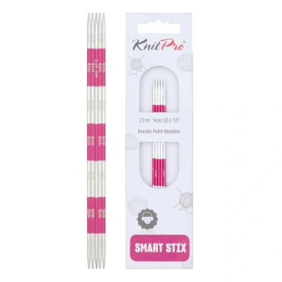 Image of KnitPro Knitting Pins: Double Ended:, Metal, Pink, 2mm