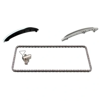 Image of 03C109107BA, 03C109107BAS3, 03C109158H, 03C109158HS3 Timing chain Kit FEBI BILSTEIN 174963 Silent Chain, Closed VOLKSWAGEN: Jetta 4