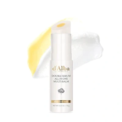Image of d&#039;Alba Italian White Truffle Double Serum All in one Multi Balm, Vegan Skincare, 3 1 Treatment for Moisture &amp; Fine Lines Fading Dry and Sensitive Skin, Glowy Finish Stick, Korean skincare