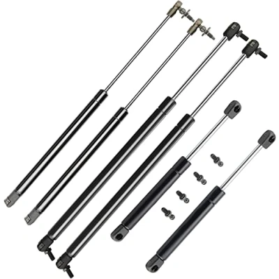Image of Frankberg 6x Gas Struts Tailgate Bonnet Hood Rear Window Compatible with Grand Cherokee WG WJ All motors SUV 1999 2004 Replace# 55136761AA