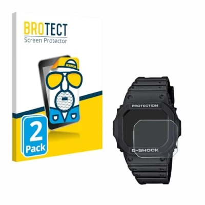 Image of brotect Screen Protector Anti Glare compatible with Casio G Shock GW M5610 1ER (2 Pack) Matte, Fingerprint Protection Film