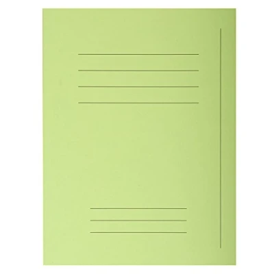Image of Exacompta Ref 435013E Forever Printed Square Cut Folder 240 x 320mm in Size, Suitable for Storing A4 Documents, Made from 220gsm Recycled Card Green (Pack of 50)