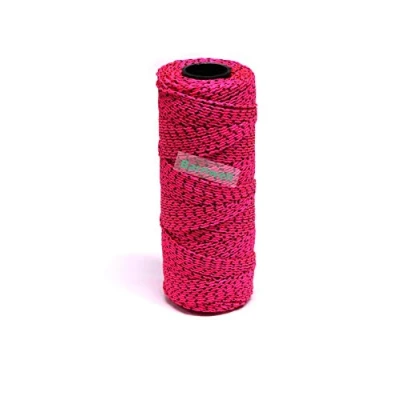 Image of Barnwell Braided Nylon Pink/Black 500ft 150m Masons Builders Building Brick Block Line