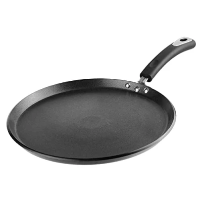 Image of Non Stick Hard Anodised Omelette Pancake Crepe Dosa Tawa (Induction Friendly) (Diameter 30 cm)