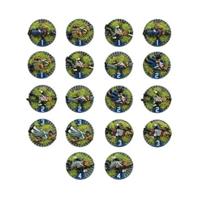 Image of Napoleonic French Casualty Markers Epic Scale Miniatures for Black Powder by Warlord Games Highly Detailed Era Table top Wargaming