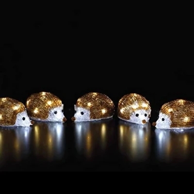 Image of Noma Acrylic Hedgehog Light String : Array of 5 Plug in 12cm 40 LED 6921007