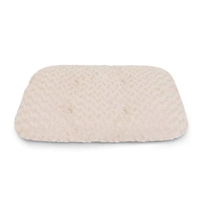 Image of Rosewood Plush Luxury Beige Swirl Dog Bed, Small