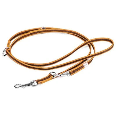 Image of Color &amp; Gray Adjustable Super Grip Leash, 14 mm x 2,2 m, Orange
