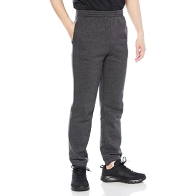 Image of Amazon Essentials Men&#039;s Closed Bottom Fleece Joggers (Available in Big &amp; Tall), Medium Grey Heather, S