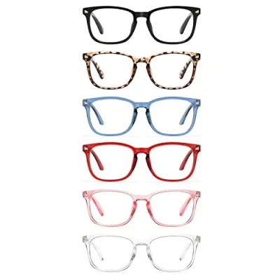 Image of CCVOO Reading Glasses for Women/Men, Eyeglasses, Blue Light Readers Computer Eye Glasses, Cheaters