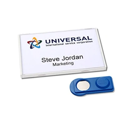 Image of Pack of 20 Vista® 40 &quot;Classic&quot; Magnetic Name Tags, Including Printing Sheets