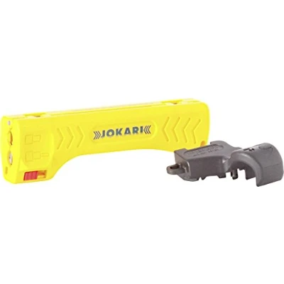 Image of C.K Jokari 30110 Wire Stripper For Coaxial Cable Top Coax Plus, Yellow/Black