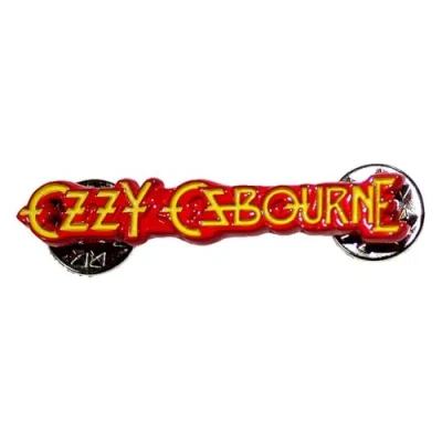 Image of Rock Off officially licensed products Ozzy Osbourne Logo Pin Badge One Size