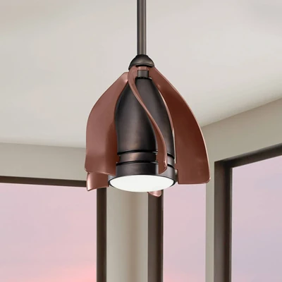 Image of Kichler Terna 5 Blade 38cm Ceiling Fan with LED Light Oil Brushed Bronze Remote Control