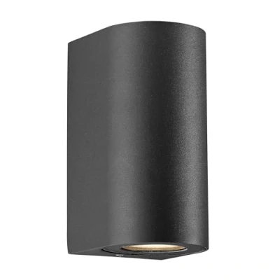 Image of Nordlux Canto Maxi 2 Wall Light Seaside Black Outdoor GU10 Homeware Lighting Décor 220 240V IP44 Class 1 (Earth Contact)