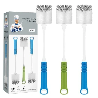 Image of MR.SIGA Long Handle Bottle Brush Set of 3