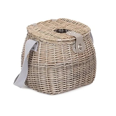 Image of Red Hamper Fishing Creel, Antique Wash, One Size
