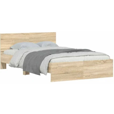 Image of vidaXL Bed Frame without Mattress Sonoma Oak 120x200 cm