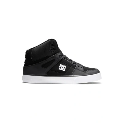Image of DC Shoes PURE WC Skate shoes, Size: 6, Black/black/white Leather and textile