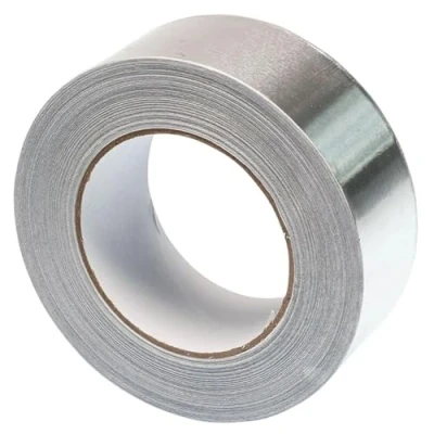 Image of Gocableties Aluminium Foil Tape, 48mm (2&quot;) x 50m, Adhesive Insulation Tape for Insulating, HVAC Repair, Sealing Ducts, and Pipework, 1 Roll
