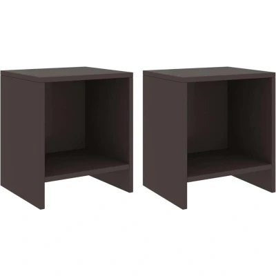 Image of vidaXL Bedside Cabinets 2 pcs Dark Brown 35x30x40 cm Solid Pinewood