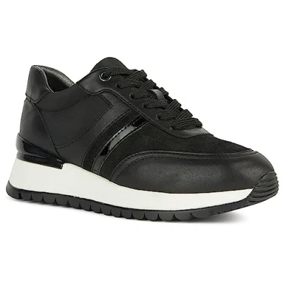 Image of Geox Women&#039;s D Desya A Sneaker, Black, 5 UK