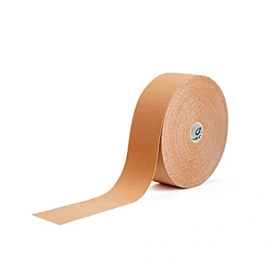 Image of Meglio Kinesiology Tape Latex Free Uncut 31.5m Roll Sports Strapping for Injuries, Support Muscle Tape, K Physio Trans Athletic Breathable &amp; Waterproof (Beige)