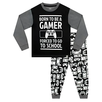 Image of Harry Bear Boys Pyjamas Gaming Black 7 8 Years
