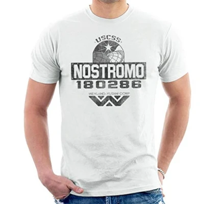 Image of USCSS Nostromo Weyland Yutani Corp Alien Men&#039;s T Shirt White