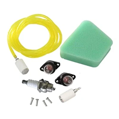 Image of HURI Air Filter Spark Plug Kit For McCULLOCH Mac Cat 335 338 435 438 440 442 Partner 350 351 352 370 371 382 390 Replace 530037793 530095646 188 513 Fuel Line Primer Bulb