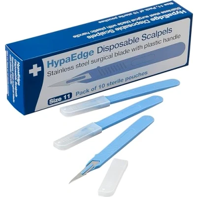 Image of Safety First Aid Group HypaEdge Sterile Disposable Scalpels Size 11, Pack of 10