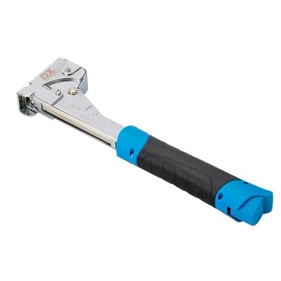 Image of OX Pro Heavy Duty Hammer Tacker, Uses Flat Wire 6 14mm Staples