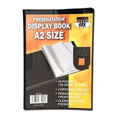 Image of A2 Black Presentation Display Book by Ark (A2 40 Pockets(Single))