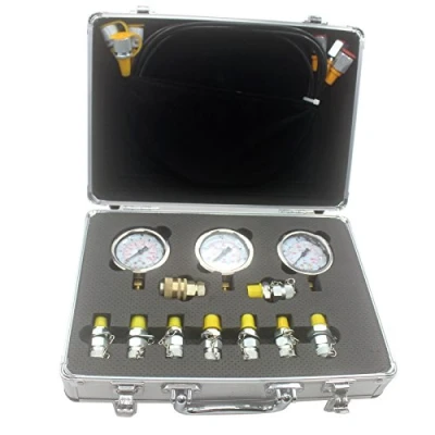 Image of SINOCMP Excavator Hydraulic Gauge, Pressure Gauge Kit for Parts