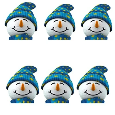 Image of Star Cutouts stsmp137 6 Masks Adult Snowman One size