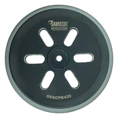 Image of 1 x SabreCut OSSCPB420 150mm Medium Hard 6 Hole Random Orbital Sander Hook &amp; Loop Backing Pad Compatible with Bosch GEX 150 AC, Turbo, PEX 420