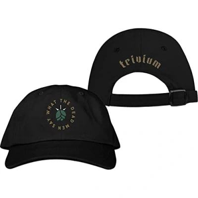 Image of Trivium Baseball Cap What The Dead Mens say Band Logo Official Black Strapback One Size