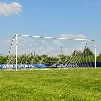 Image of FORZA Alu60 Aluminium Football Goals [11 Size Options] Premium Goal Posts Used by Professional Clubs Freestanding &amp; Fold Away (24ft x 8ft, Pair)