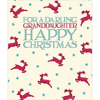 Image of for A Darling Granddaughter Emma Bridgewater Christmas Card Greeting Cards 458071