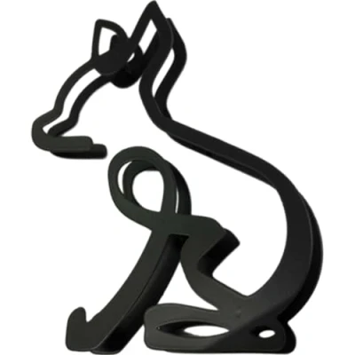 Image of PiniceCore 1pc Wrought Iron Dog Ornaments Chihuahua Metal Art Sculpture Figurines Home Desk Decoration