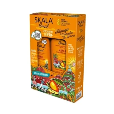 Image of Intense Hydration and Nourishment Kit Ch+Cd Manga Castanha do Para Skala Expert 650ml Infused with Brazil Nut Oil Mango Extract