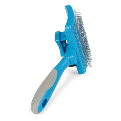 Image of Ancol Ergo Self Cleaning Slicker Brush