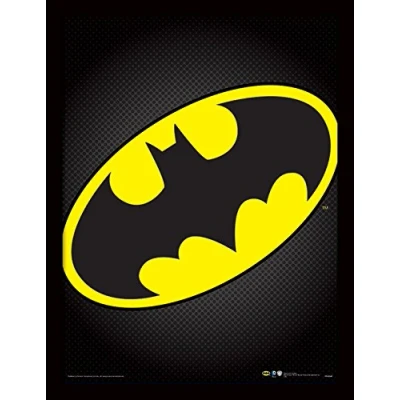 Image of DC Comics &quot;Batman Symbol&quot; Framed Print, 30 x 40 cm