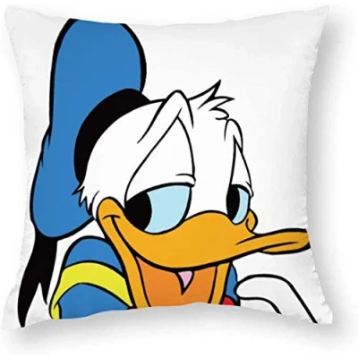 Image of Giftme Donald Duck Cushion Cover for Bedroom/Sofa Car Chair Decor, 40 Cm X Satin Cover, Throw Pillow Cover.