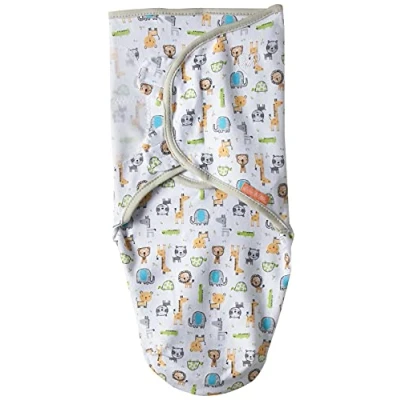 Image of Summer Infant Swaddle Me Baby Blanket Wrap Safari Excursion (0 3 Months)