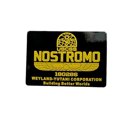 Image of USCSS Nostromo Alien Weyland Yutani Metal Pin Badge Brooch