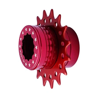 Image of Bike Single Speed Fixie Cassette Conversion Kit Compatable Shimano 16T Colors (Red)