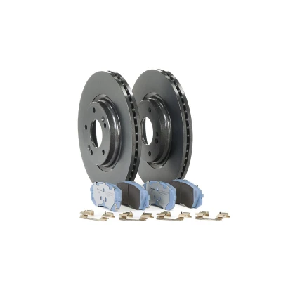 Image of 51712J9100, 58101K4A10 Brake disc and pads set BREMBO KT 08 014