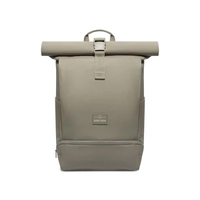 Image of Johnny Urban Roll Top Backpack Women &amp; Men Grey Allen Medium Rucksack for School, University, Work Laptop Compartment 16 Water Repellent