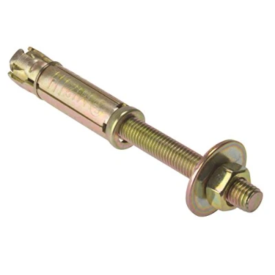 Image of ForgeFix Masonry Anchors Projection Bolts M8 x 10mm Zinc Yellow Passivated Bag 10
